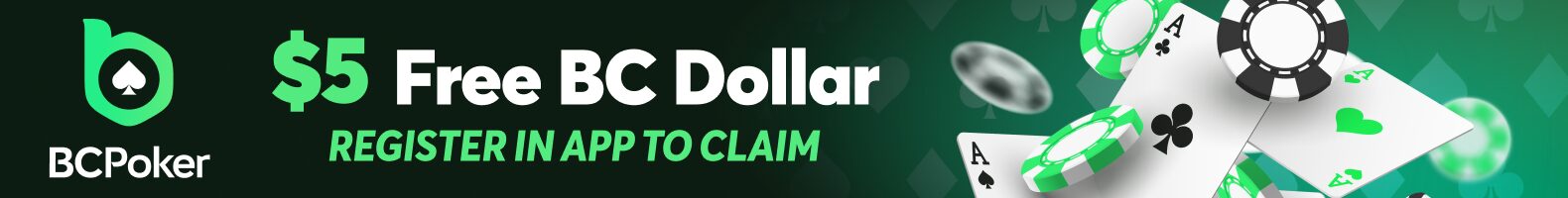 BCPoker $5 FREE